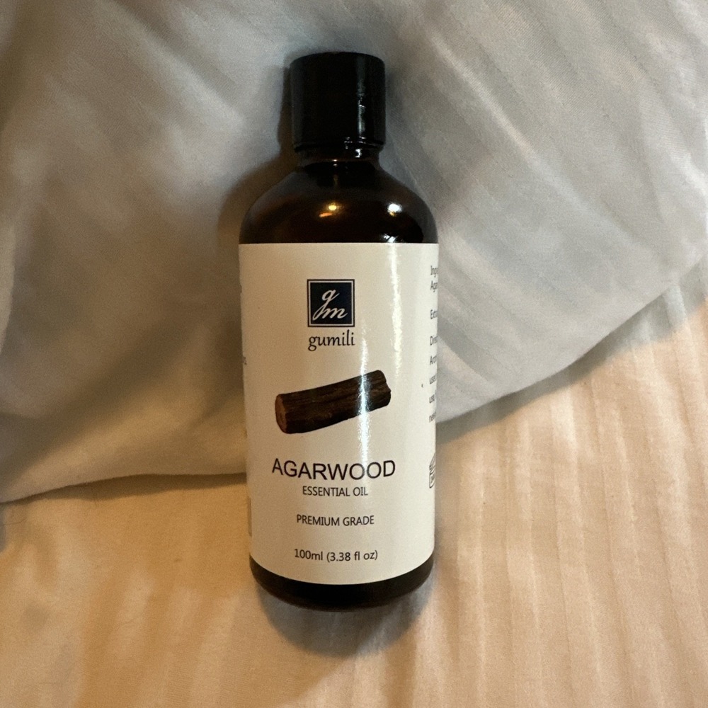 GM‎ Gumili Agarwood Essential Oil 3.38oz/100ml, Pure Oil for Relaxation